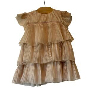 ❤️5/$25❤️ GAP Dusty Pink Tiered Sundress with Flutter Cap Sleeves